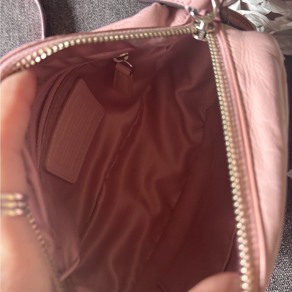 Coach Pink Leather Crossbody Bag - Picture 8 of 9